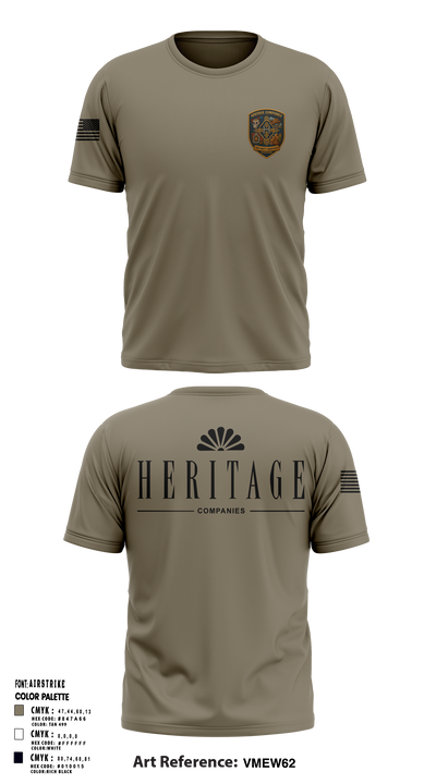 Heritage Companies Security Services Division 74805254 Short Sleeve Performance Shirt - 7