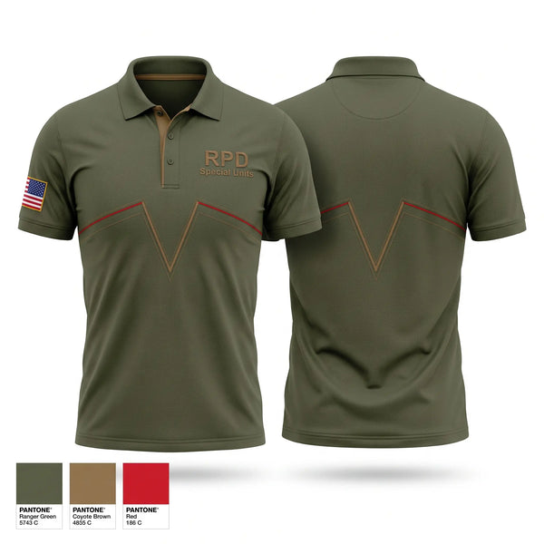 Short Sleeve Performance Polo, RPD Special Units, Police, Teamtime, Team time, sublimation, custom sports apparel, team uniforms, spirit wear, spiritwear, sports uniforms, custom shirts, team store, custom team store, fundraiser sports, apparel fundraiser
