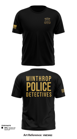 Short Sleeve Performance Shirt, Winthrop Police Detectives, Police, Teamtime, Team time, sublimation, custom sports apparel, team uniforms, spirit wear, spiritwear, sports uniforms, custom shirts, team store, custom team store, fundraiser sports, apparel fundraiser