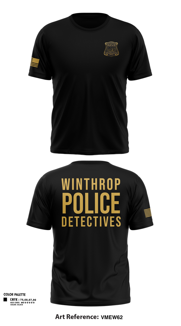 Old School Cotton Feel Shirt, Winthrop Police Detectives, Police, Teamtime, Team time, sublimation, custom sports apparel, team uniforms, spirit wear, spiritwear, sports uniforms, custom shirts, team store, custom team store, fundraiser sports, apparel fundraiser