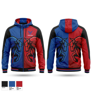 Windbreaker, Bulls In The Box, Spirit Store, Teamtime, Team time, sublimation, custom sports apparel, team uniforms, spirit wear, spiritwear, sports uniforms, custom shirts, team store, custom team store, fundraiser sports, apparel fundraiser