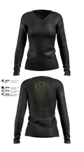 Kemper County Sheriff’s Office Women's Long Sleeve V-neck Shirt - 8