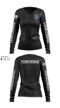 New York Counterdrug Task Force 16477551 Women's Long Sleeve V-neck Shirt - 21