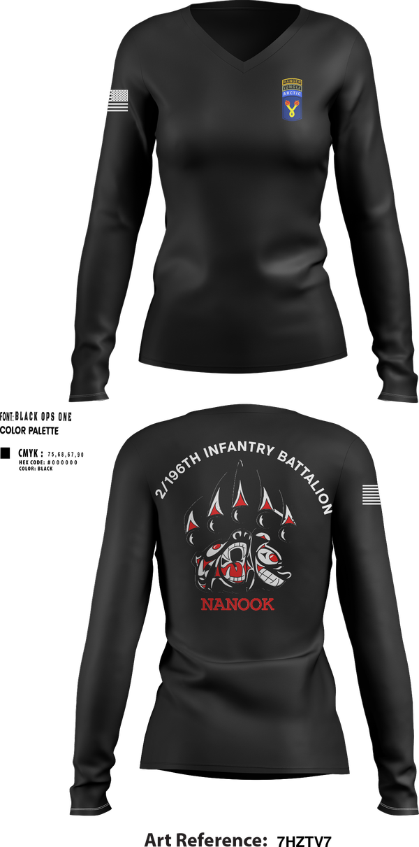 Womens Long Sleeve Vneck Shirt, NANOOK, , Teamtime, Team time, sublimation, custom sports apparel, team uniforms, spirit wear, spiritwear, sports uniforms, custom shirts, team store, custom team store, fundraiser sports, apparel fundraiser