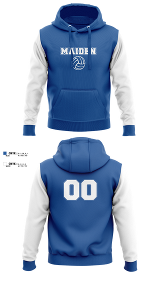 Hoodie, Maiden High School Volleyball, Women's Volleyball, Teamtime, Team time, sublimation, custom sports apparel, team uniforms, spirit wear, spiritwear, sports uniforms, custom shirts, team store, custom team store, fundraiser sports, apparel fundraiser