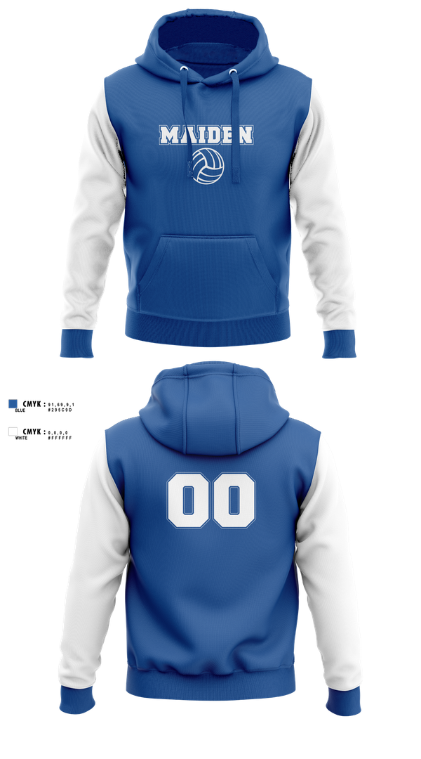 Hoodie, Maiden High School Volleyball, Women's Volleyball, Teamtime, Team time, sublimation, custom sports apparel, team uniforms, spirit wear, spiritwear, sports uniforms, custom shirts, team store, custom team store, fundraiser sports, apparel fundraiser