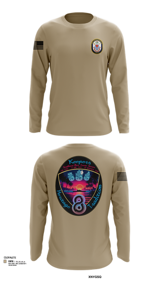 Long Sleeve Performance Shirt, USS Bougainville CPO, , Teamtime, Team time, sublimation, custom sports apparel, team uniforms, spirit wear, spiritwear, sports uniforms, custom shirts, team store, custom team store, fundraiser sports, apparel fundraiser