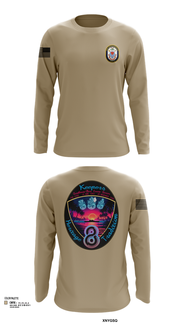 Long Sleeve Performance Shirt, USS Bougainville CPO, , Teamtime, Team time, sublimation, custom sports apparel, team uniforms, spirit wear, spiritwear, sports uniforms, custom shirts, team store, custom team store, fundraiser sports, apparel fundraiser