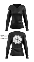 HHC, 102d MP BN 96011887 Women's Long Sleeve V-neck Shirt - 2