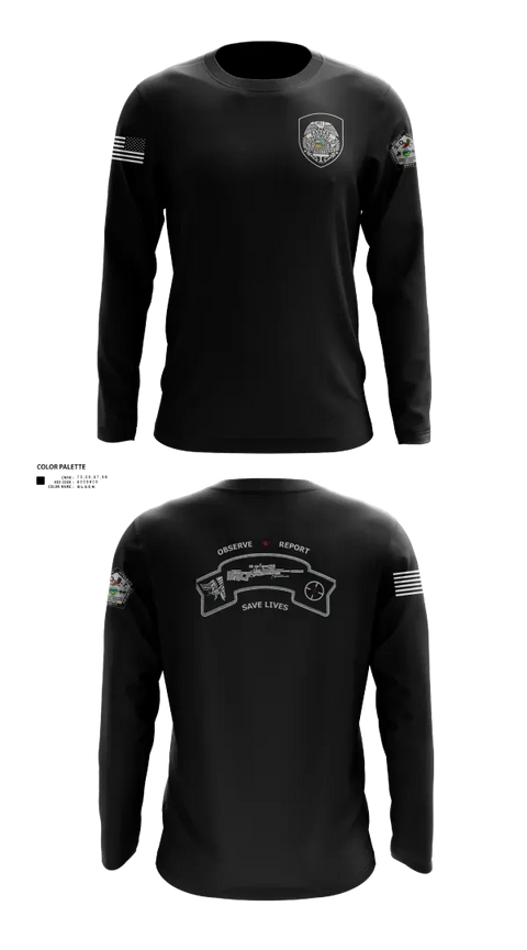 Long Sleeve Performance Shirt, ECF Sniper teamECF Sniper team, Police, Teamtime, Team time, sublimation, custom sports apparel, team uniforms, spirit wear, spiritwear, sports uniforms, custom shirts, team store, custom team store, fundraiser sports, apparel fundraiser