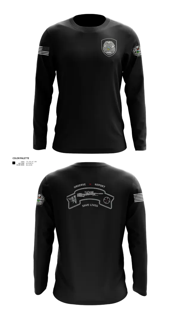 Long Sleeve Performance Shirt, ECF Sniper teamECF Sniper team, Police, Teamtime, Team time, sublimation, custom sports apparel, team uniforms, spirit wear, spiritwear, sports uniforms, custom shirts, team store, custom team store, fundraiser sports, apparel fundraiser