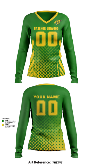Womens Long Sleeve Vneck Shirt, BLMS Volleyball, Women's Volleyball, Teamtime, Team time, sublimation, custom sports apparel, team uniforms, spirit wear, spiritwear, sports uniforms, custom shirts, team store, custom team store, fundraiser sports, apparel fundraiser