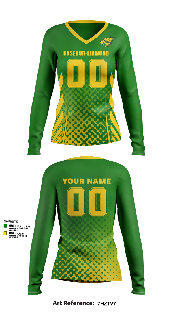 Womens Long Sleeve Vneck Shirt, BLMS Volleyball, Women's Volleyball, Teamtime, Team time, sublimation, custom sports apparel, team uniforms, spirit wear, spiritwear, sports uniforms, custom shirts, team store, custom team store, fundraiser sports, apparel fundraiser