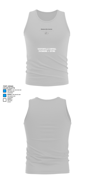 Westerville Central Swimming & Diving 56583573 Tank Top - 13