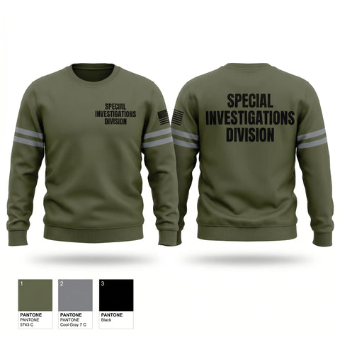 Crew Neck Sweatshirt, Special Investigations Division, Police, Teamtime, Team time, sublimation, custom sports apparel, team uniforms, spirit wear, spiritwear, sports uniforms, custom shirts, team store, custom team store, fundraiser sports, apparel fundraiser