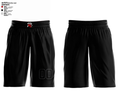 Westerville South Girls Basketball 75140636 Reversible basketball shorts (black/red) -9