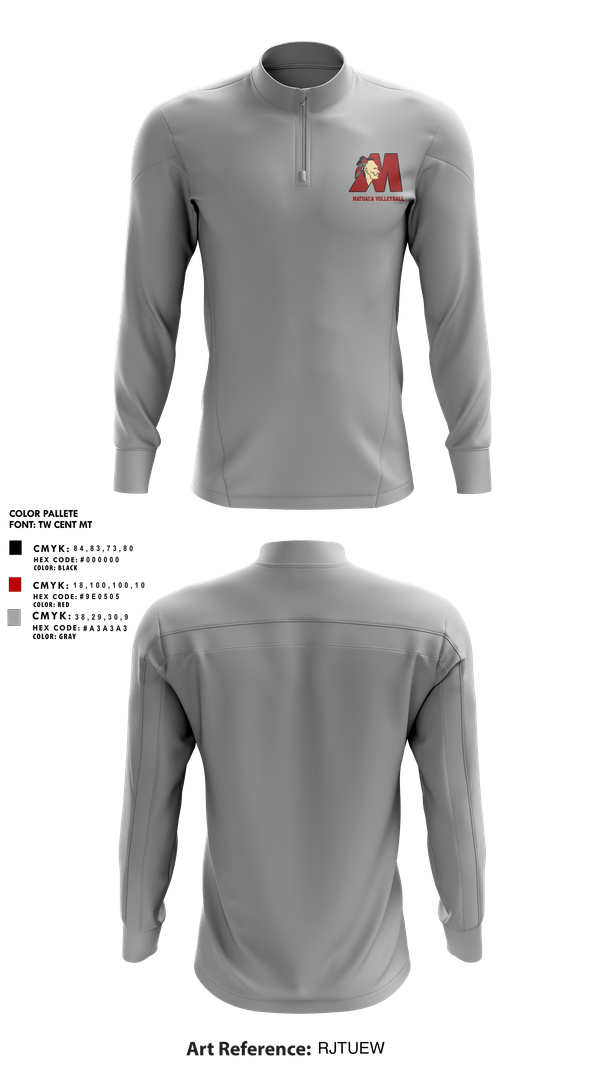 Quarter Zip Jacket, Matoaca High School Volleyball, Women's Volleyball, Teamtime, Team time, sublimation, custom sports apparel, team uniforms, spirit wear, spiritwear, sports uniforms, custom shirts, team store, custom team store, fundraiser sports, apparel fundraiser