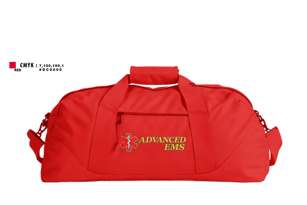 Duffle Bag, Advanced EMS, EMS/EMT, Teamtime, Team time, sublimation, custom sports apparel, team uniforms, spirit wear, spiritwear, sports uniforms, custom shirts, team store, custom team store, fundraiser sports, apparel fundraiser