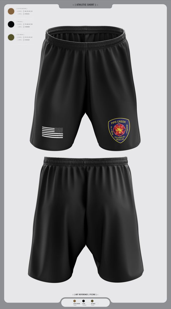 Athletic Shorts With Pockets, PCFD, , Teamtime, Team time, sublimation, custom sports apparel, team uniforms, spirit wear, spiritwear, sports uniforms, custom shirts, team store, custom team store, fundraiser sports, apparel fundraiser