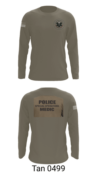 Long Sleeve Performance Shirt, Muscogee Nation Police Tactical Medical team, Police, Teamtime, Team time, sublimation, custom sports apparel, team uniforms, spirit wear, spiritwear, sports uniforms, custom shirts, team store, custom team store, fundraiser sports, apparel fundraiser