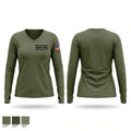 Cabarrus County Sheriff's Office Special Respone Team Women's Long Sleeve V-neck Shirt - 1