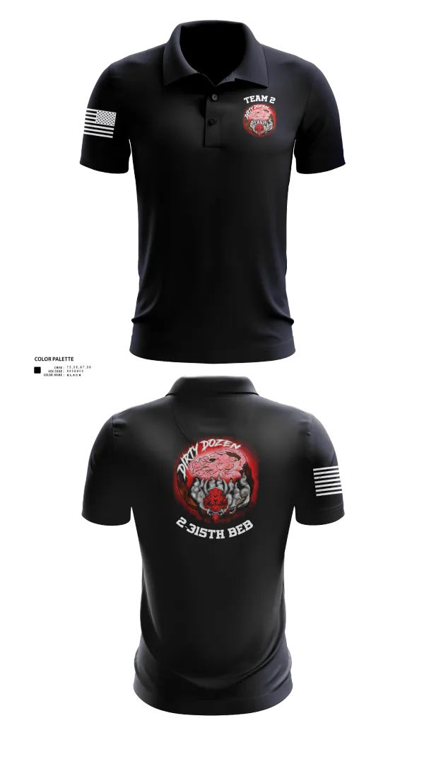 Short Sleeve Performance Polo, Dirty Dozen, , Teamtime, Team time, sublimation, custom sports apparel, team uniforms, spirit wear, spiritwear, sports uniforms, custom shirts, team store, custom team store, fundraiser sports, apparel fundraiser