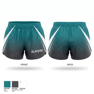 Womens Shorts, SLAYERS, Softball, Teamtime, Team time, sublimation, custom sports apparel, team uniforms, spirit wear, spiritwear, sports uniforms, custom shirts, team store, custom team store, fundraiser sports, apparel fundraiser