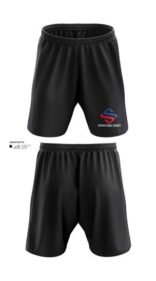 Athletic Shorts With Pockets, Sahara Global Security, Fire Department, Teamtime, Team time, sublimation, custom sports apparel, team uniforms, spirit wear, spiritwear, sports uniforms, custom shirts, team store, custom team store, fundraiser sports, apparel fundraiser