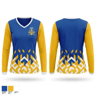 Womens Long Sleeve Vneck Shirt, Soo Lakers, Ice Hockey, Teamtime, Team time, sublimation, custom sports apparel, team uniforms, spirit wear, spiritwear, sports uniforms, custom shirts, team store, custom team store, fundraiser sports, apparel fundraiser