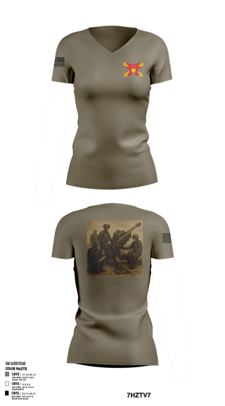 Womens Short Sleeve Vneck Shirt, Crusader Battery, , Teamtime, Team time, sublimation, custom sports apparel, team uniforms, spirit wear, spiritwear, sports uniforms, custom shirts, team store, custom team store, fundraiser sports, apparel fundraiser