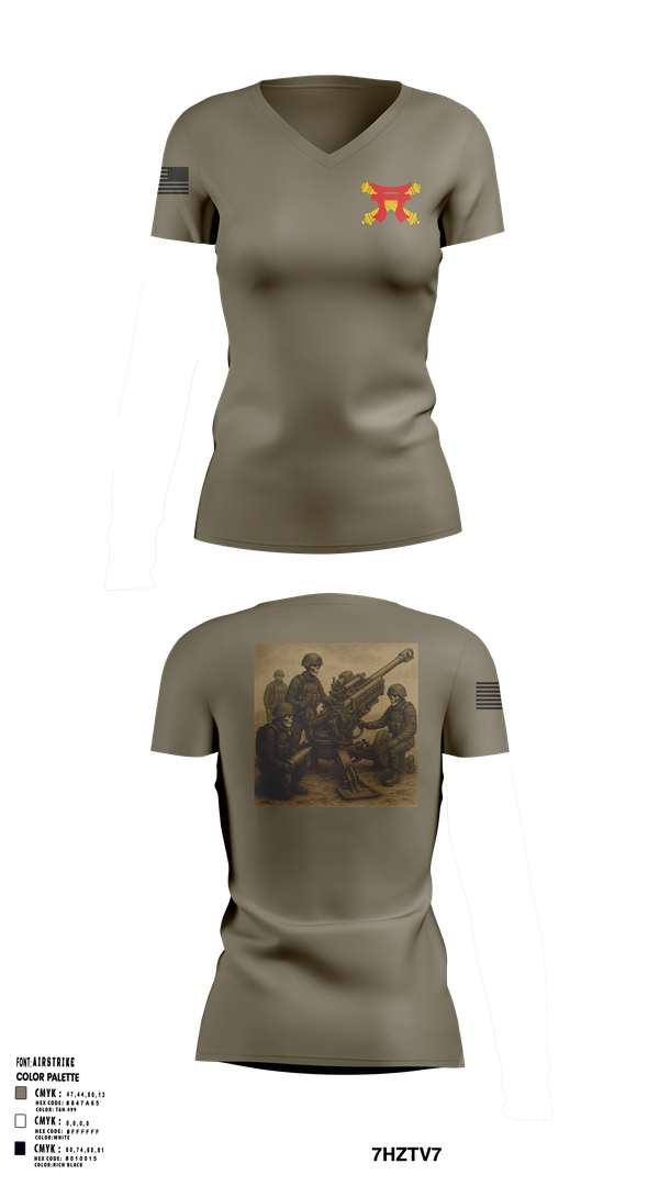 Womens Short Sleeve Vneck Shirt, Crusader Battery, , Teamtime, Team time, sublimation, custom sports apparel, team uniforms, spirit wear, spiritwear, sports uniforms, custom shirts, team store, custom team store, fundraiser sports, apparel fundraiser