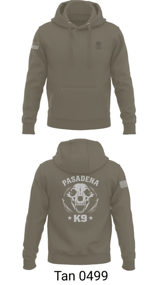 Hoodie, Pasadena K9, Police, Teamtime, Team time, sublimation, custom sports apparel, team uniforms, spirit wear, spiritwear, sports uniforms, custom shirts, team store, custom team store, fundraiser sports, apparel fundraiser