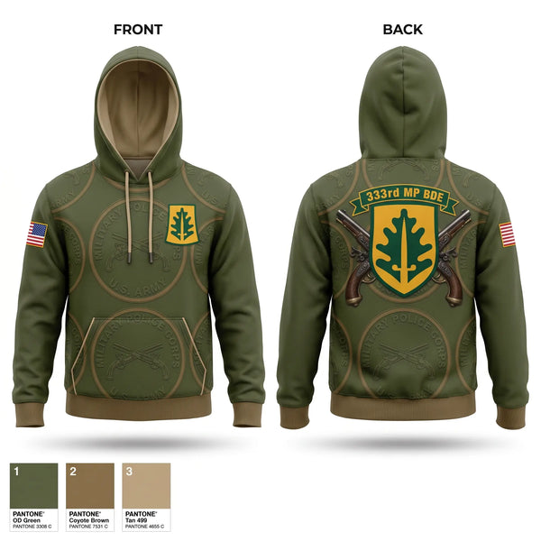 Hoodie, 333 MP Brigade, Army, Teamtime, Team time, sublimation, custom sports apparel, team uniforms, spirit wear, spiritwear, sports uniforms, custom shirts, team store, custom team store, fundraiser sports, apparel fundraiser