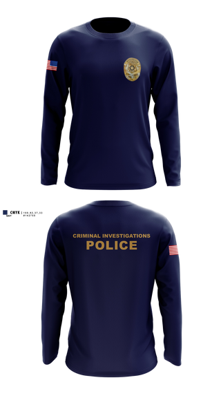 Long Sleeve Performance Shirt, Criminal Investigations, Police, Teamtime, Team time, sublimation, custom sports apparel, team uniforms, spirit wear, spiritwear, sports uniforms, custom shirts, team store, custom team store, fundraiser sports, apparel fundraiser
