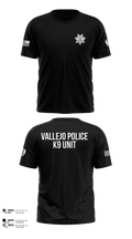 Vallejo PD K9 Unit 19509395 Old School Cotton Feel Shirt - 100