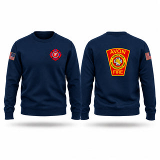 Crew Neck Sweatshirt, Avon Fire Department, Fire Department, Teamtime, Team time, sublimation, custom sports apparel, team uniforms, spirit wear, spiritwear, sports uniforms, custom shirts, team store, custom team store, fundraiser sports, apparel fundraiser