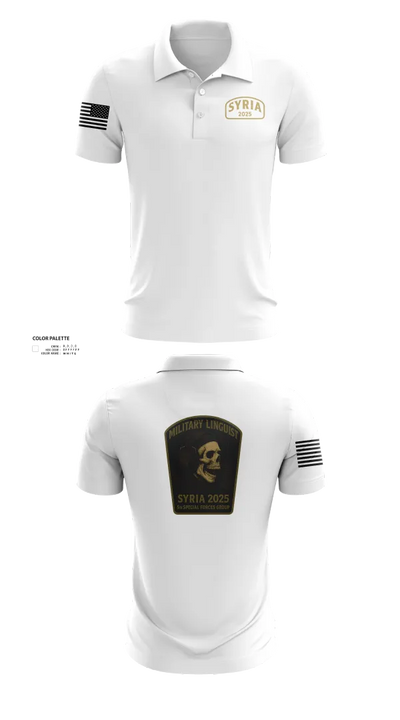 Syria linguist 93457826 Short Sleeve Performance Polo - 41
