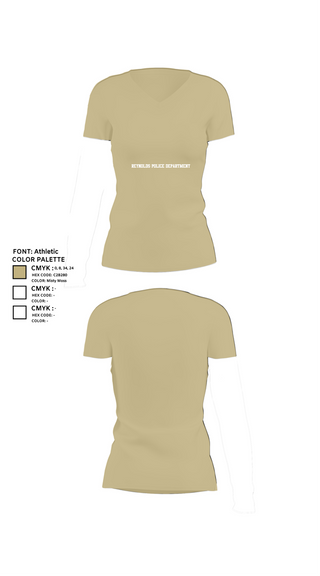 Womens Short Sleeve Vneck Shirt, Reynolds Police Department, , Teamtime, Team time, sublimation, custom sports apparel, team uniforms, spirit wear, spiritwear, sports uniforms, custom shirts, team store, custom team store, fundraiser sports, apparel fundraiser