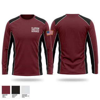 Long Sleeve Performance Shirt, Clarion Ambulance Service, EMS/EMT, Teamtime, Team time, sublimation, custom sports apparel, team uniforms, spirit wear, spiritwear, sports uniforms, custom shirts, team store, custom team store, fundraiser sports, apparel fundraiser