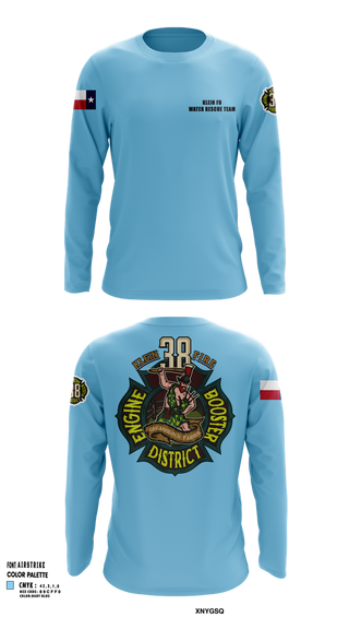 Long Sleeve Performance Shirt, Klein Fire 38, Fire Department, Teamtime, Team time, sublimation, custom sports apparel, team uniforms, spirit wear, spiritwear, sports uniforms, custom shirts, team store, custom team store, fundraiser sports, apparel fundraiser