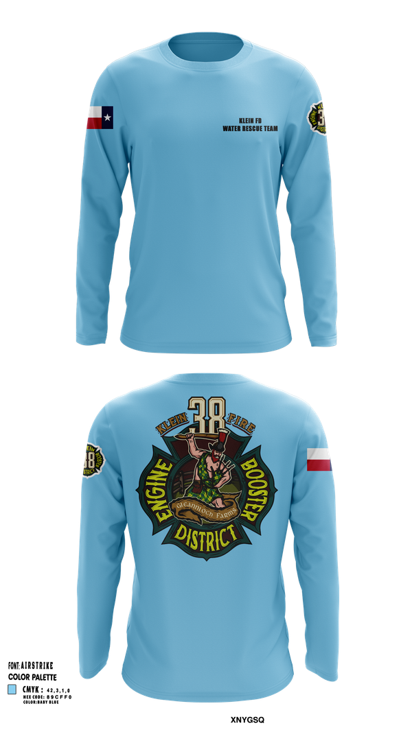 Long Sleeve Performance Shirt, Klein Fire 38, Fire Department, Teamtime, Team time, sublimation, custom sports apparel, team uniforms, spirit wear, spiritwear, sports uniforms, custom shirts, team store, custom team store, fundraiser sports, apparel fundraiser