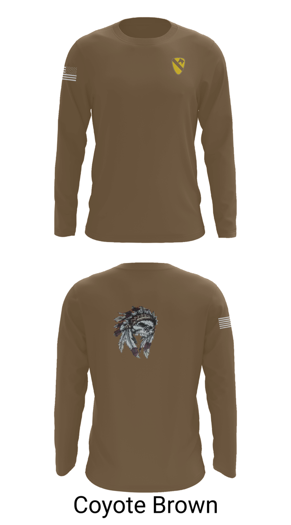 Long Sleeve Performance Shirt, 6-9 Cavalry Regiment, , Teamtime, Team time, sublimation, custom sports apparel, team uniforms, spirit wear, spiritwear, sports uniforms, custom shirts, team store, custom team store, fundraiser sports, apparel fundraiser