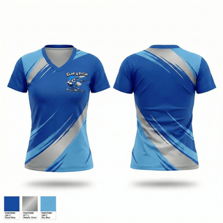 Womens Short Sleeve Vneck Shirt, Slap a pitch, Softball, Teamtime, Team time, sublimation, custom sports apparel, team uniforms, spirit wear, spiritwear, sports uniforms, custom shirts, team store, custom team store, fundraiser sports, apparel fundraiser