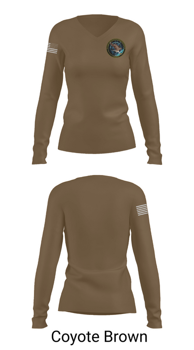 Naval Computer and Telecoms Station 86798210 Women's Long Sleeve V-neck Shirt - 16