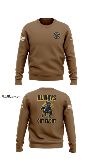 Crew Neck Sweatshirt, 278th ACR, National Guard, Teamtime, Team time, sublimation, custom sports apparel, team uniforms, spirit wear, spiritwear, sports uniforms, custom shirts, team store, custom team store, fundraiser sports, apparel fundraiser
