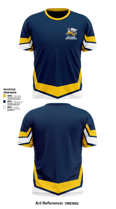 Rocky Mount High School Basketball 86010063 Short Sleeve Shooting Shirt - 5