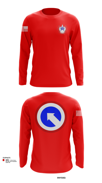 1st Theater Sustainment Command 40701813 Long Sleeve Performance Shirt 104