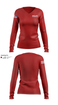 Phillips fire and rescue Women's Long Sleeve V-neck Shirt - 21