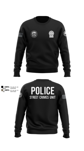 Crew Neck Sweatshirt, STREET CRIMES, , Teamtime, Team time, sublimation, custom sports apparel, team uniforms, spirit wear, spiritwear, sports uniforms, custom shirts, team store, custom team store, fundraiser sports, apparel fundraiser
