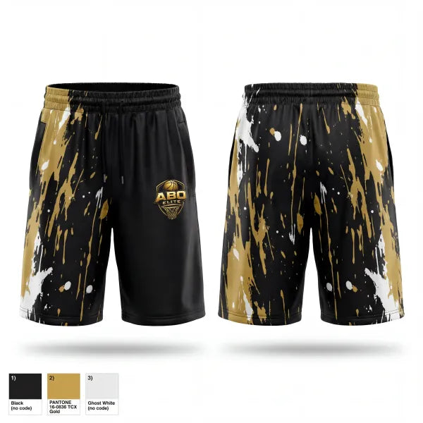 Mens Reversible Basketball Shorts, ABO Elite, Men's Basketball, Teamtime, Team time, sublimation, custom sports apparel, team uniforms, spirit wear, spiritwear, sports uniforms, custom shirts, team store, custom team store, fundraiser sports, apparel fundraiser